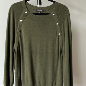 Ann Taylor Olive Green Sweater Size M